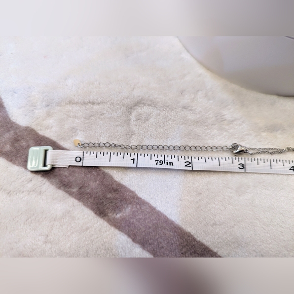 Brilliant Cut CZs set in 18K White Gold over Titanium - Picture 9 of 15